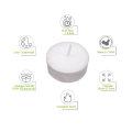 factory produced cheap paraffin white color tealight candles